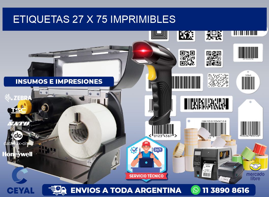 ETIQUETAS 27 x 75 IMPRIMIBLES