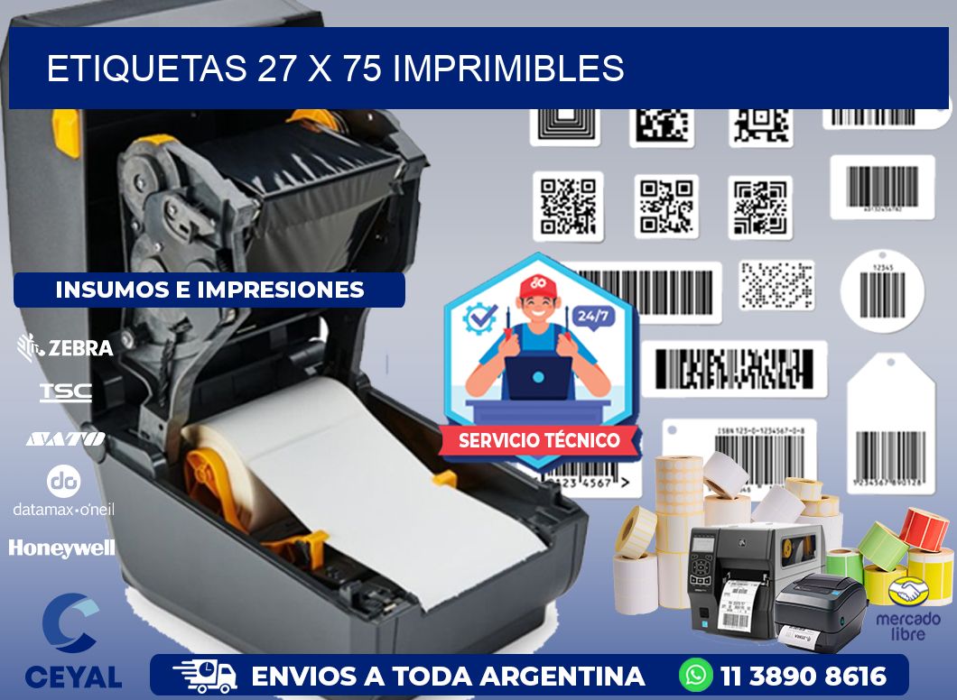 ETIQUETAS 27 x 75 IMPRIMIBLES