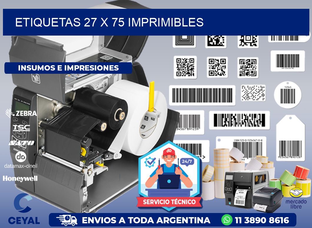 ETIQUETAS 27 x 75 IMPRIMIBLES