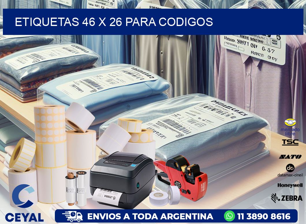 ETIQUETAS 46 x 26 PARA CODIGOS