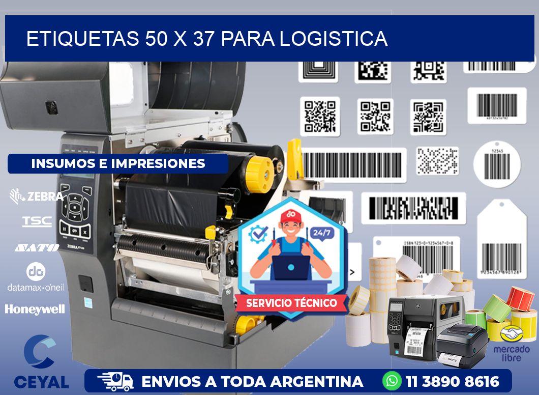 ETIQUETAS 50 x 37 PARA LOGISTICA