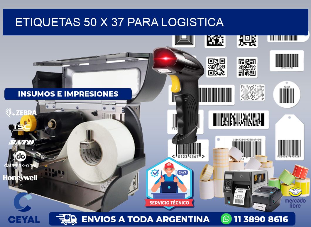 ETIQUETAS 50 x 37 PARA LOGISTICA