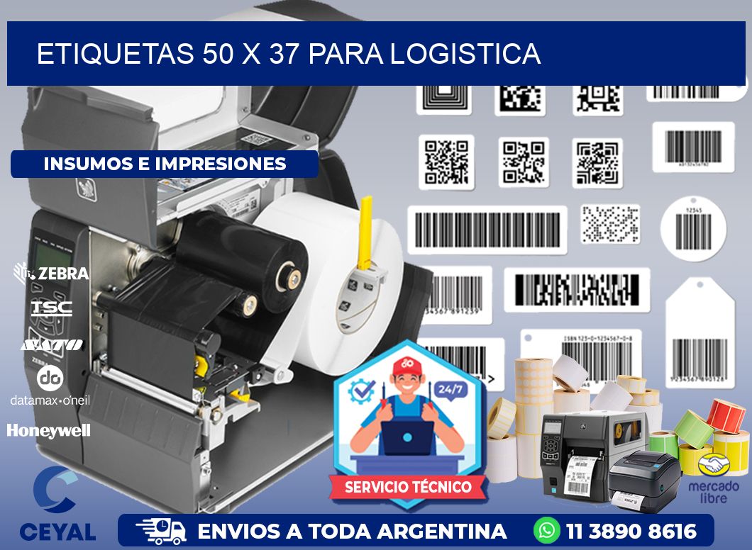 ETIQUETAS 50 x 37 PARA LOGISTICA