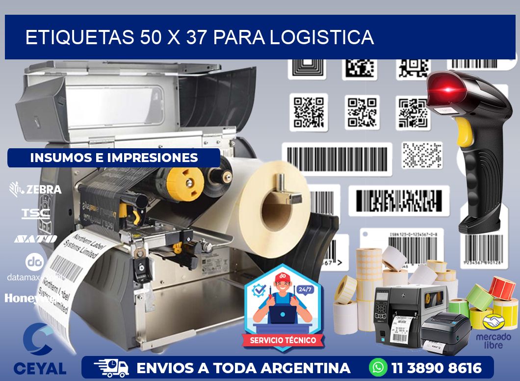 ETIQUETAS 50 x 37 PARA LOGISTICA