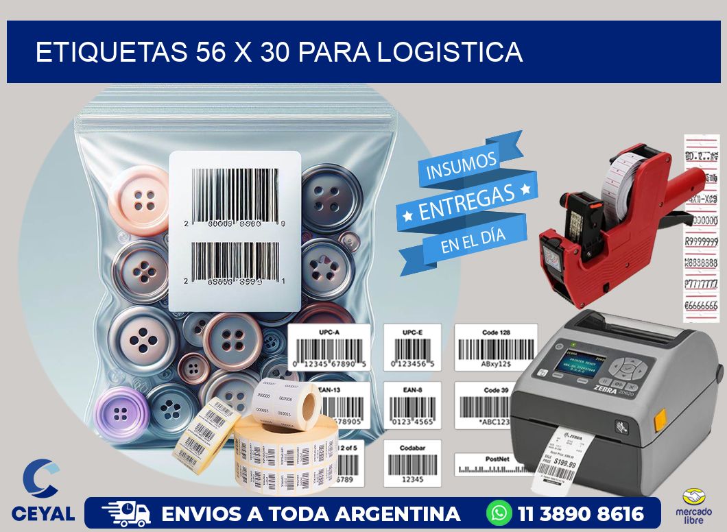 ETIQUETAS 56 x 30 PARA LOGISTICA