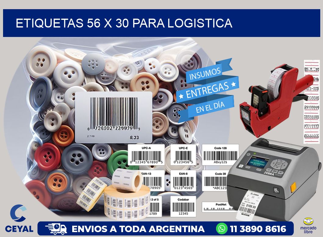 ETIQUETAS 56 x 30 PARA LOGISTICA