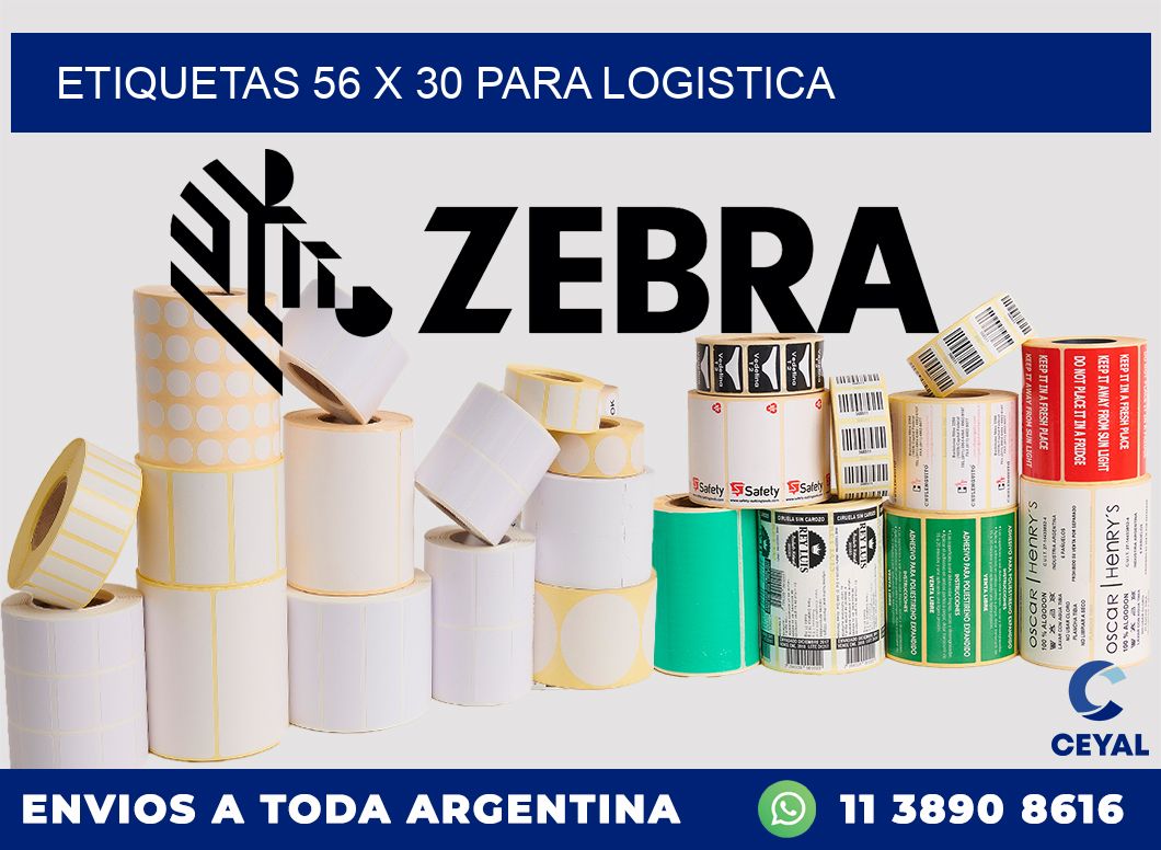 ETIQUETAS 56 x 30 PARA LOGISTICA