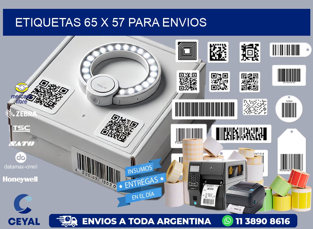 ETIQUETAS 65 x 57 PARA ENVIOS