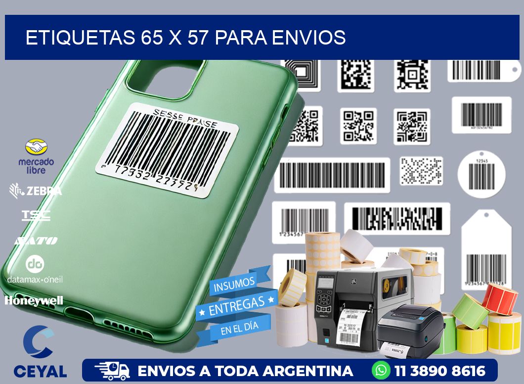 ETIQUETAS 65 x 57 PARA ENVIOS