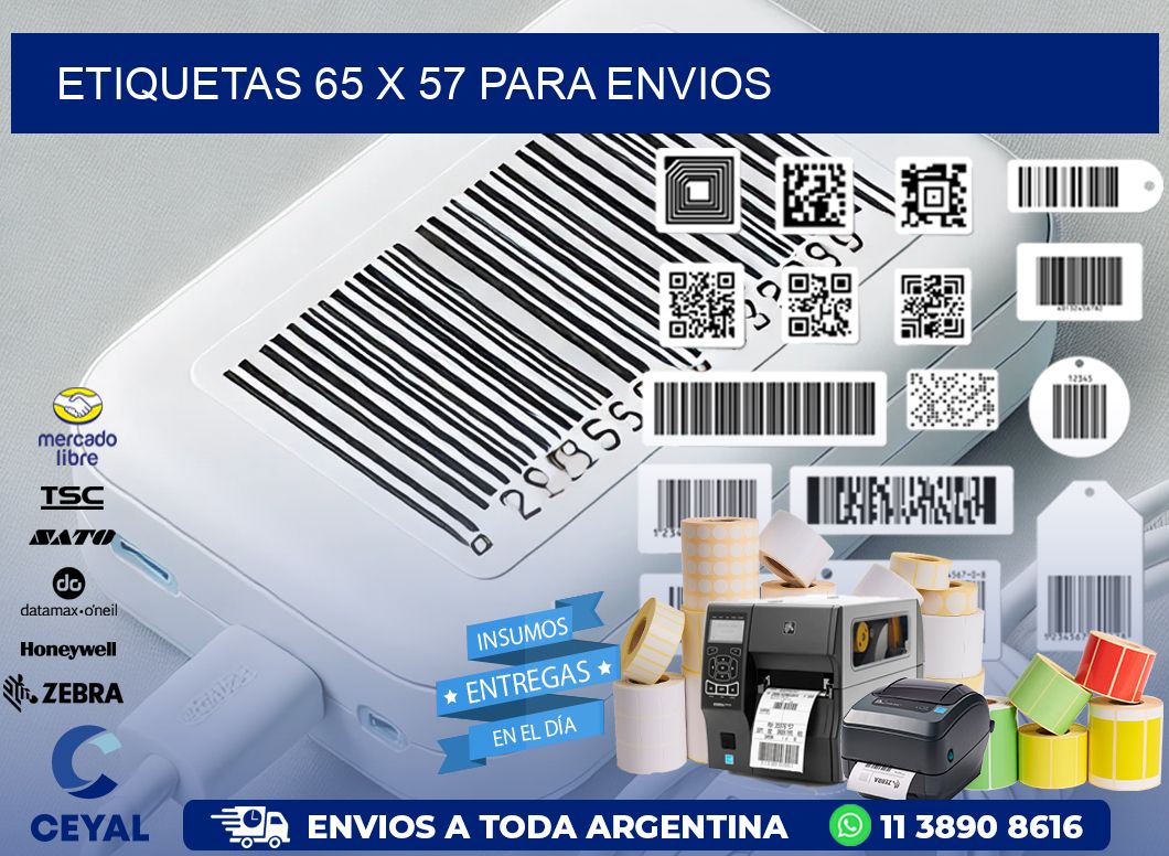 ETIQUETAS 65 x 57 PARA ENVIOS