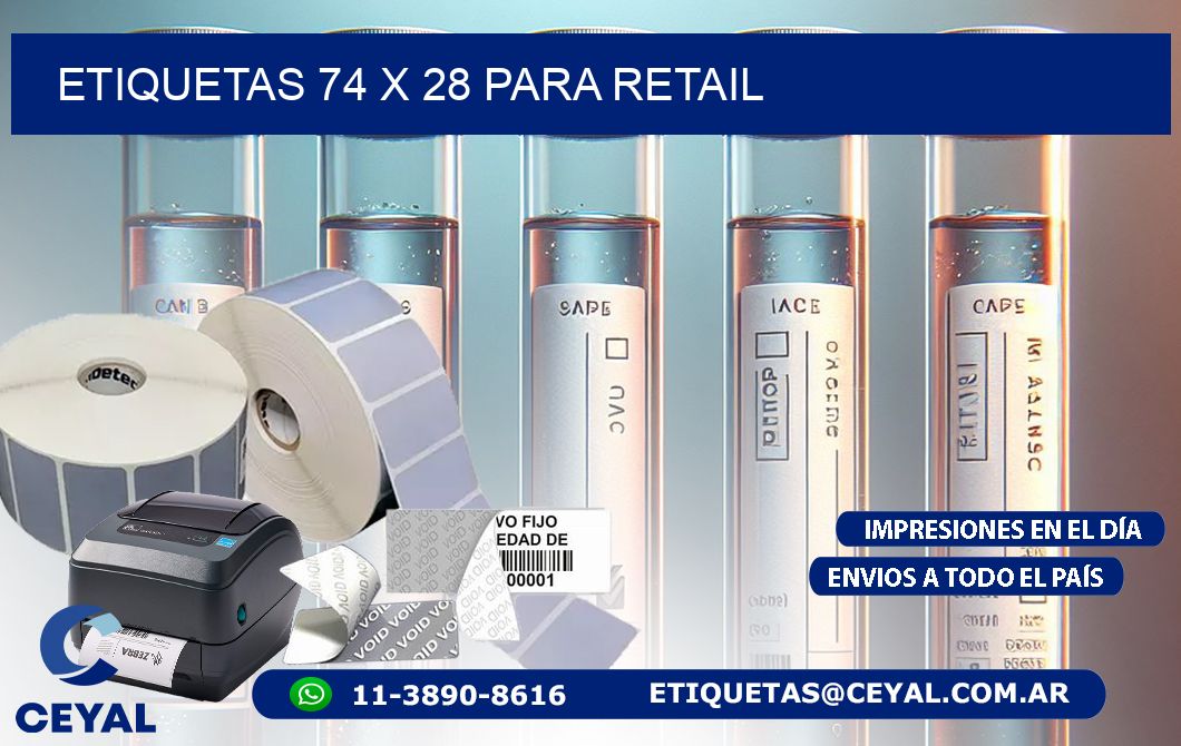 ETIQUETAS 74 x 28 PARA RETAIL