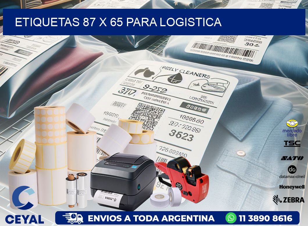 ETIQUETAS 87 x 65 PARA LOGISTICA