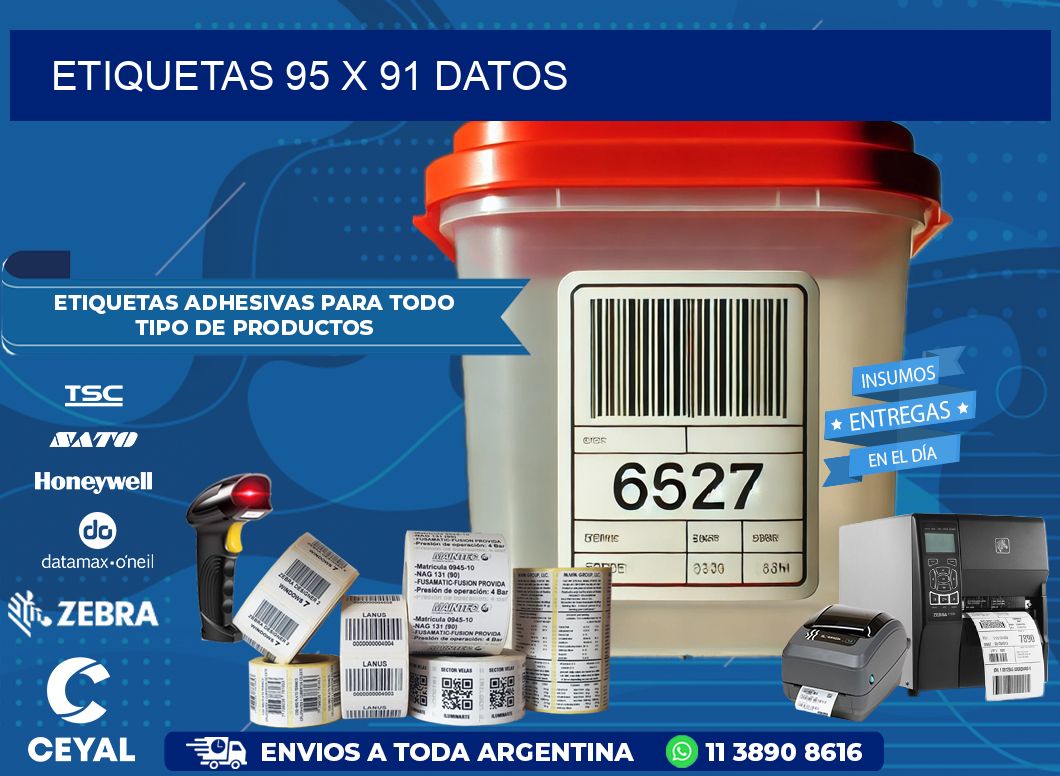 ETIQUETAS 95 x 91 DATOS