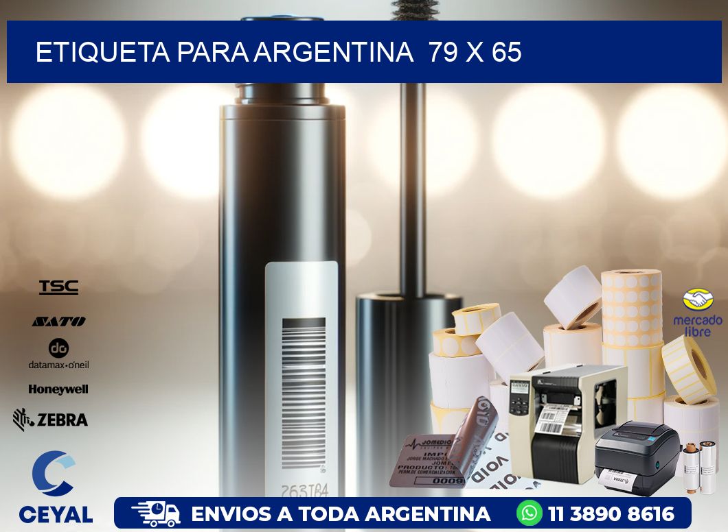 etiqueta para Argentina  79 x 65