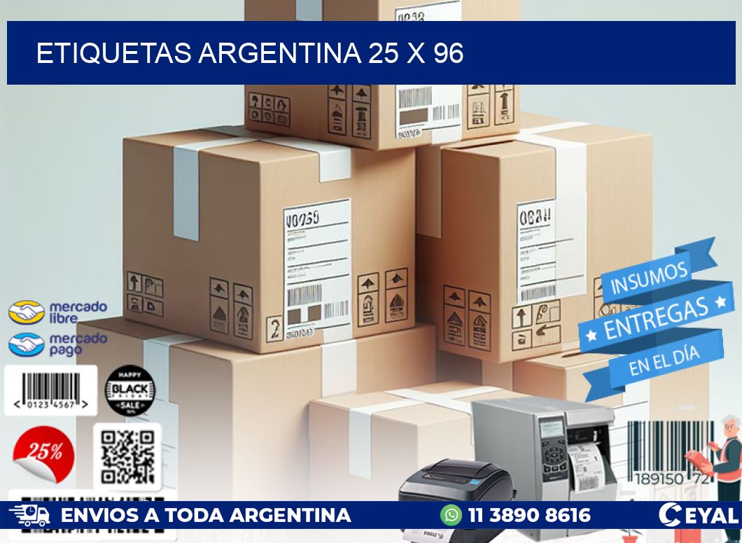 etiquetas argentina 25 x 96