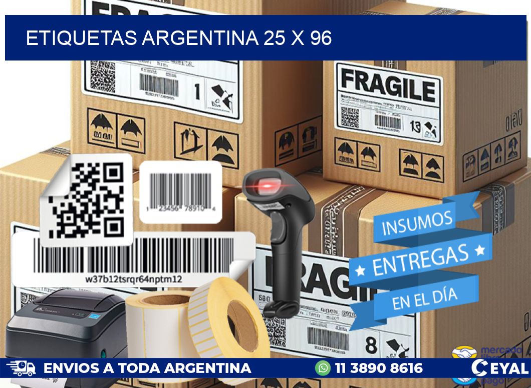 etiquetas argentina 25 x 96