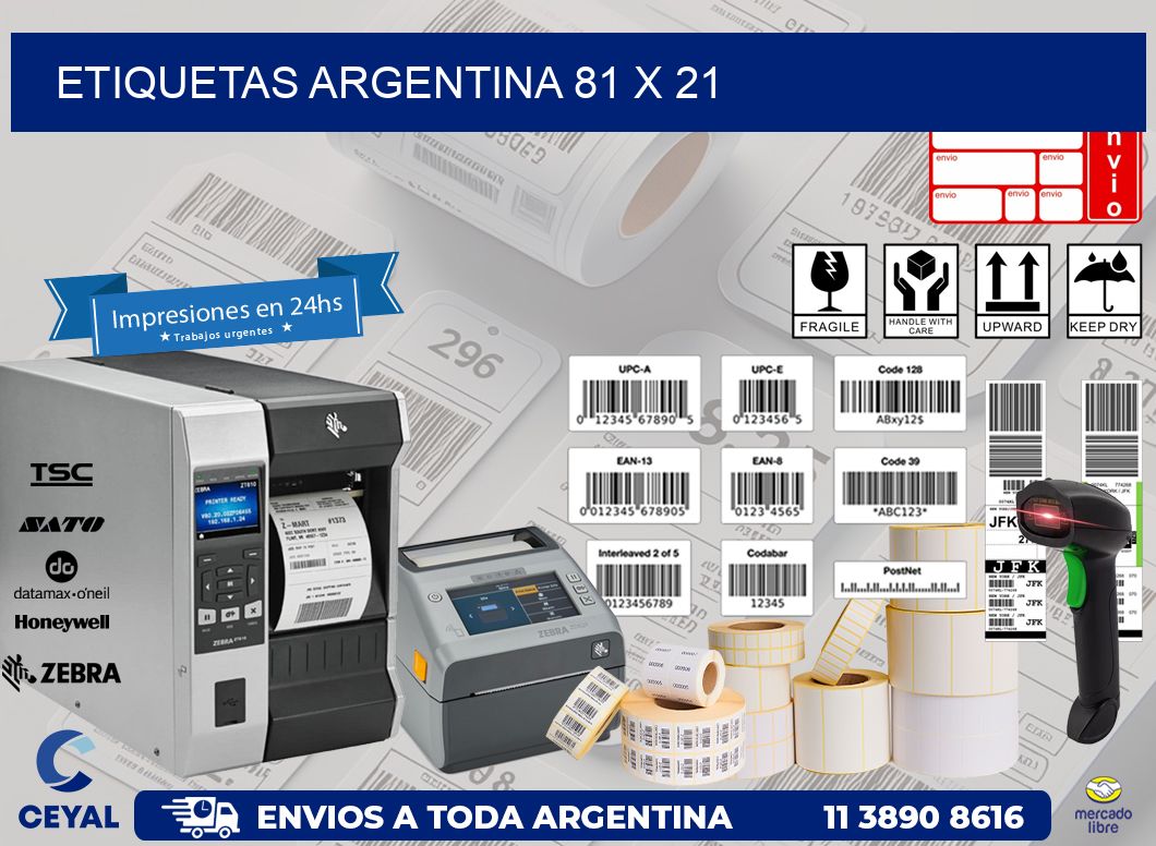 etiquetas argentina 81 x 21