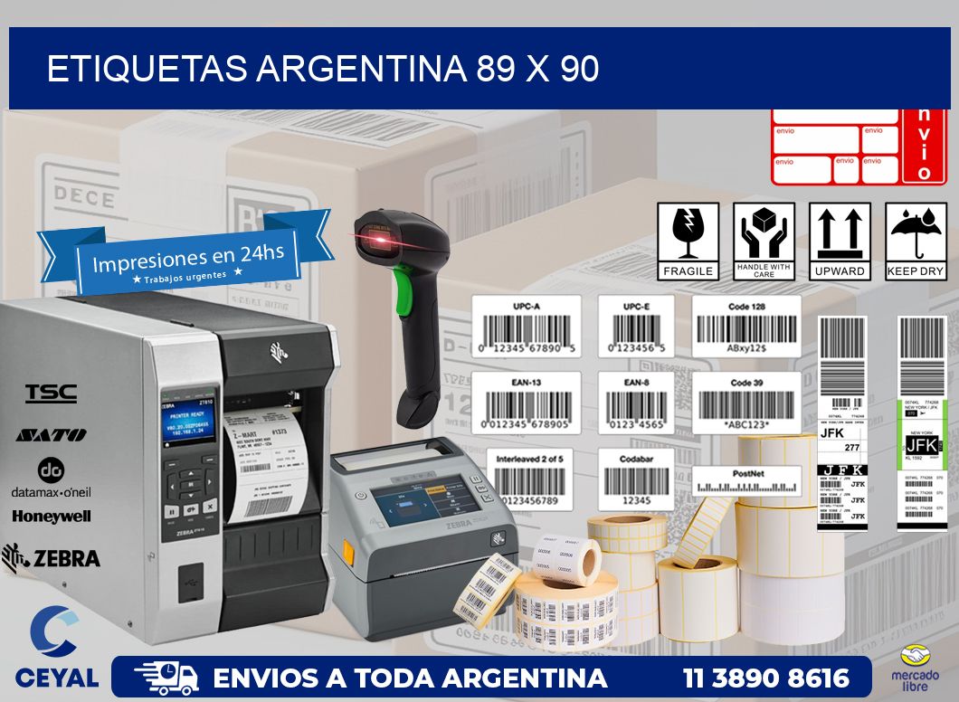 etiquetas argentina 89 x 90