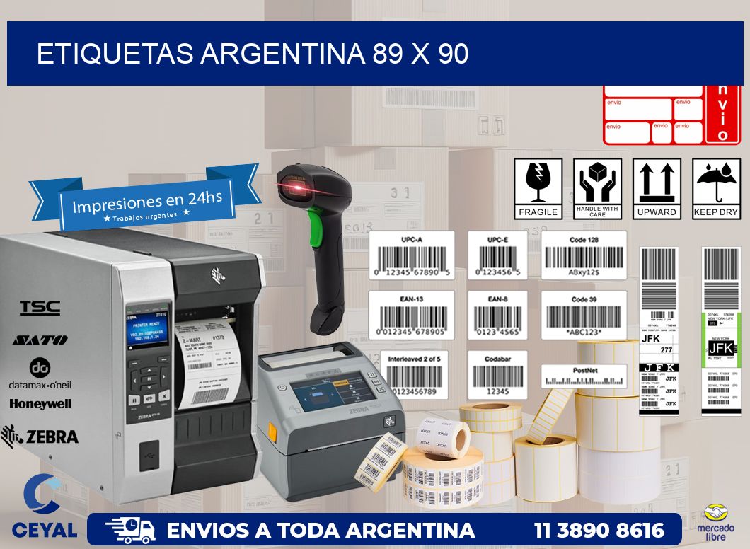 etiquetas argentina 89 x 90