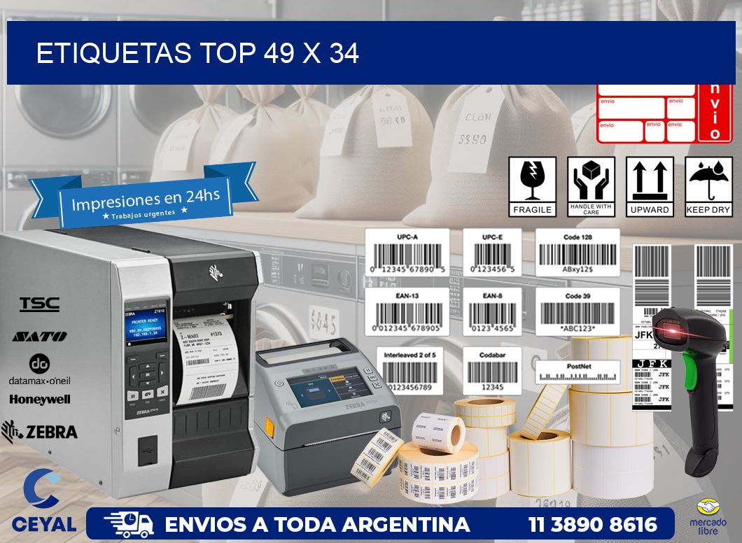 etiquetas top 49 x 34