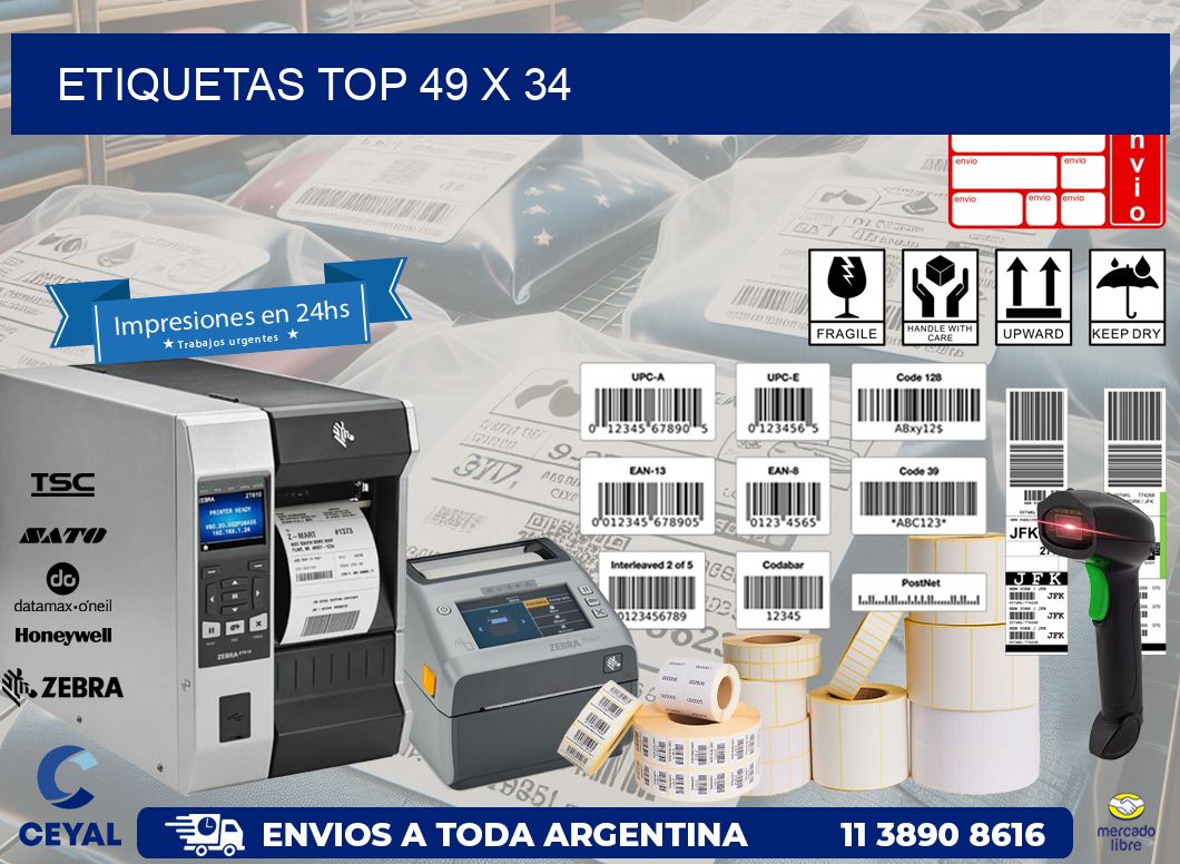 etiquetas top 49 x 34