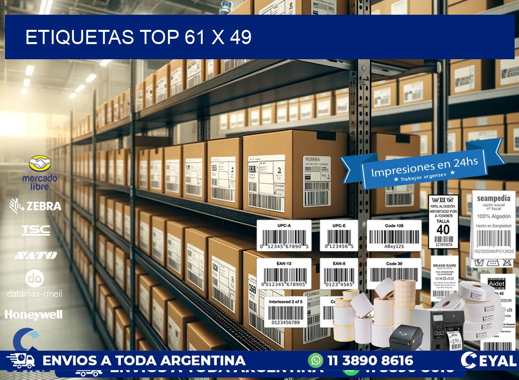 etiquetas top 61 x 49