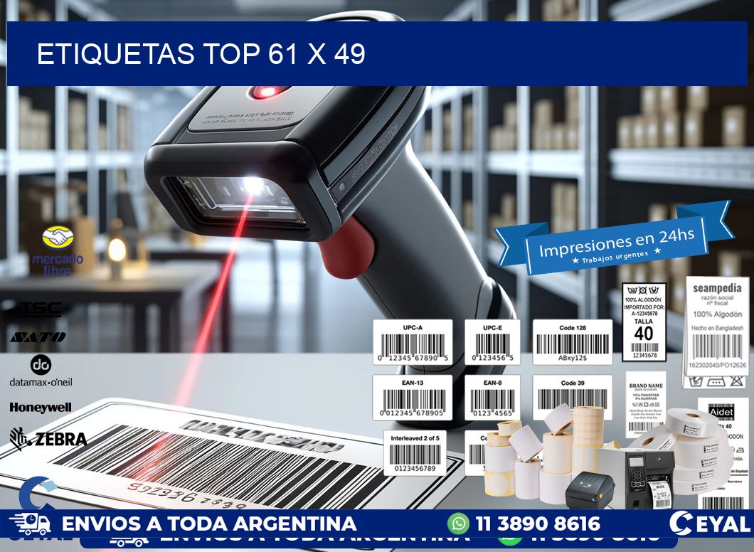 etiquetas top 61 x 49