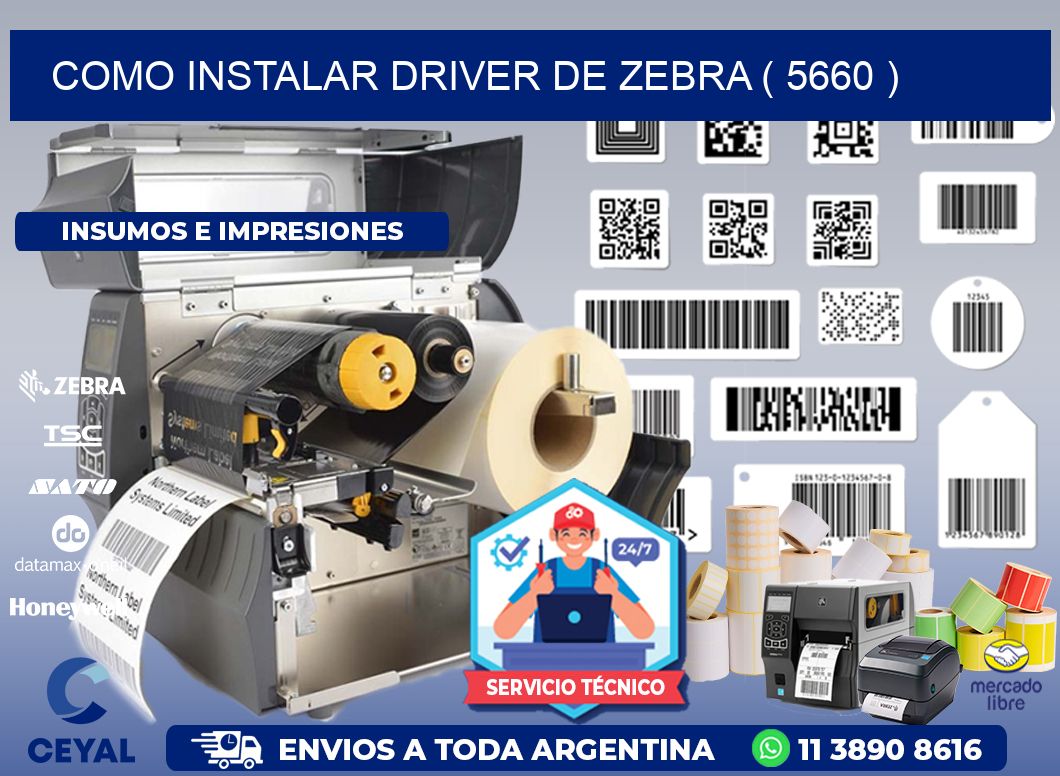 COMO INSTALAR DRIVER DE ZEBRA ( 5660 )