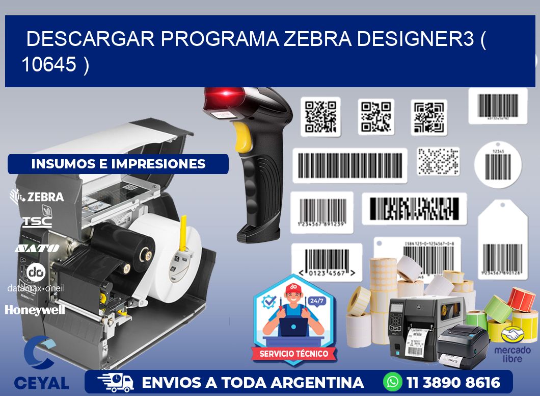 DESCARGAR PROGRAMA ZEBRA DESIGNER3 ( 10645 )