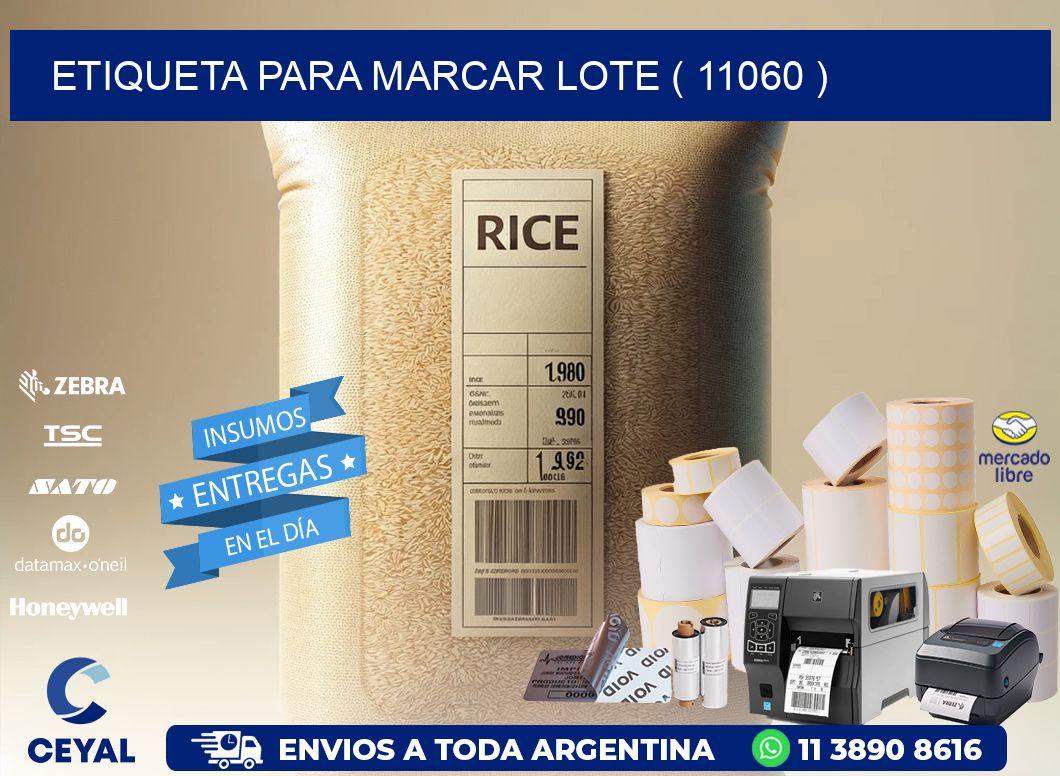 ETIQUETA PARA MARCAR LOTE ( 11060 )