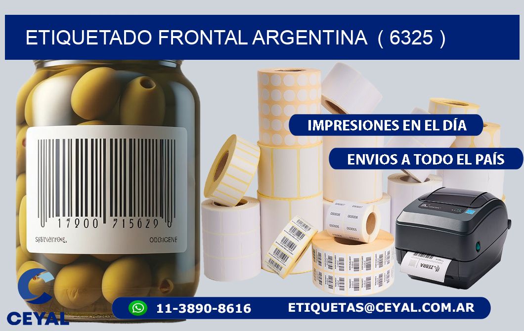 ETIQUETADO FRONTAL ARGENTINA  ( 6325 )