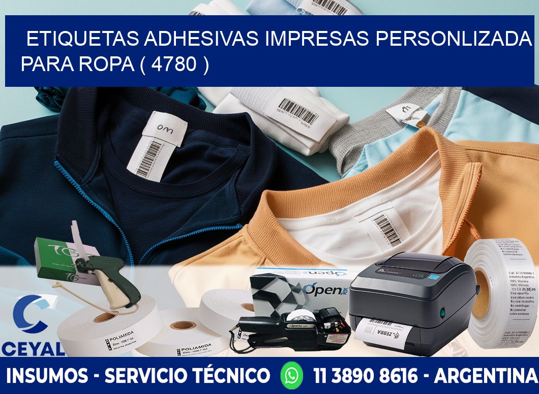 ETIQUETAS ADHESIVAS IMPRESAS PERSONLIZADA PARA ROPA ( 4780 )