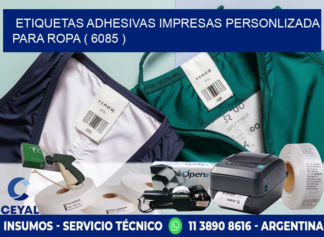 ETIQUETAS ADHESIVAS IMPRESAS PERSONLIZADA PARA ROPA ( 6085 )