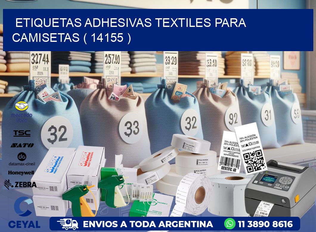 ETIQUETAS ADHESIVAS TEXTILES PARA CAMISETAS ( 14155 )