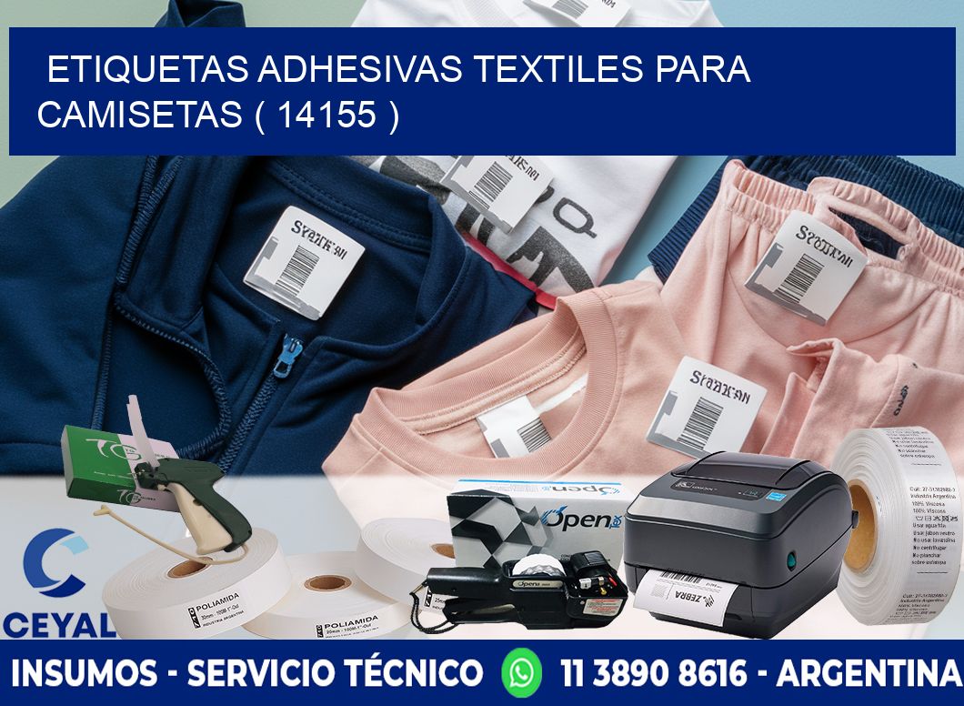 ETIQUETAS ADHESIVAS TEXTILES PARA CAMISETAS ( 14155 )