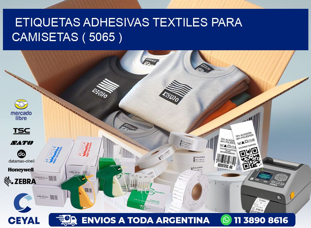 ETIQUETAS ADHESIVAS TEXTILES PARA CAMISETAS ( 5065 )