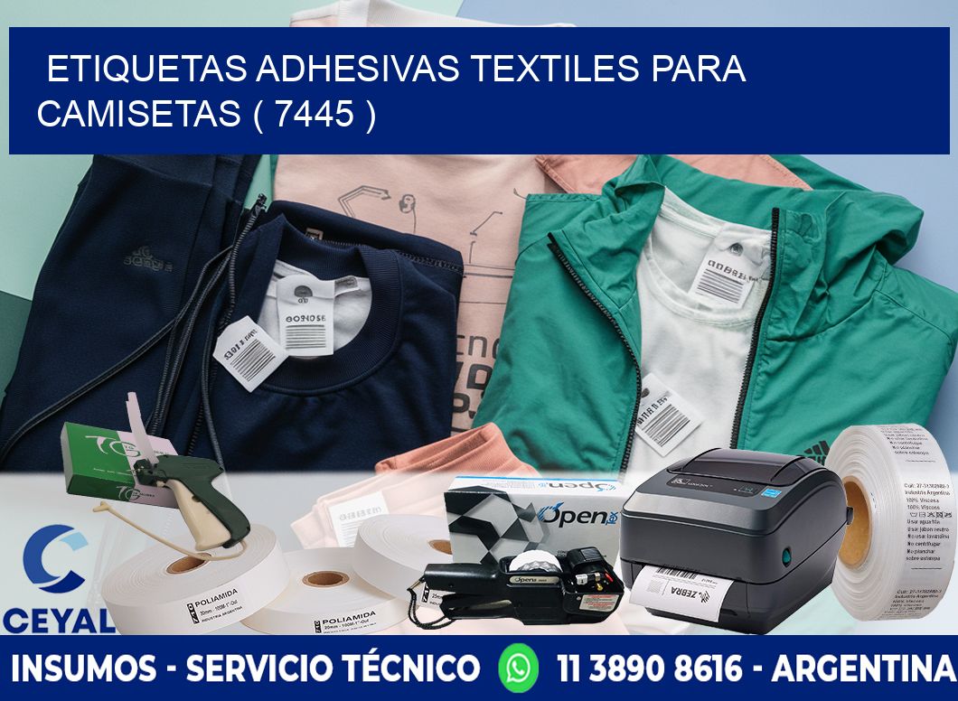 ETIQUETAS ADHESIVAS TEXTILES PARA CAMISETAS ( 7445 )