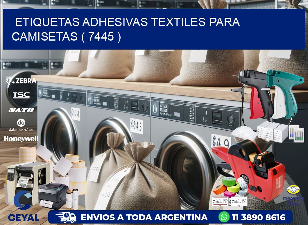 ETIQUETAS ADHESIVAS TEXTILES PARA CAMISETAS ( 7445 )