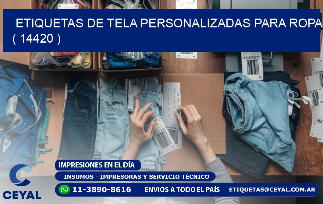 ETIQUETAS DE TELA PERSONALIZADAS PARA ROPA ( 14420 )