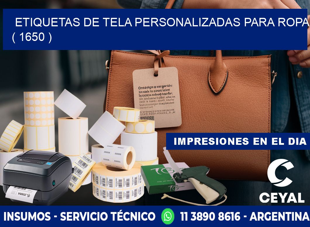 ETIQUETAS DE TELA PERSONALIZADAS PARA ROPA ( 1650 )