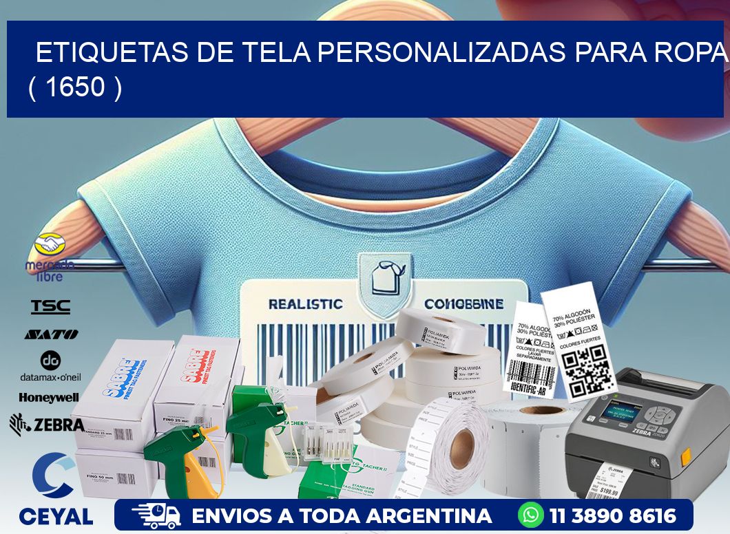 ETIQUETAS DE TELA PERSONALIZADAS PARA ROPA ( 1650 )