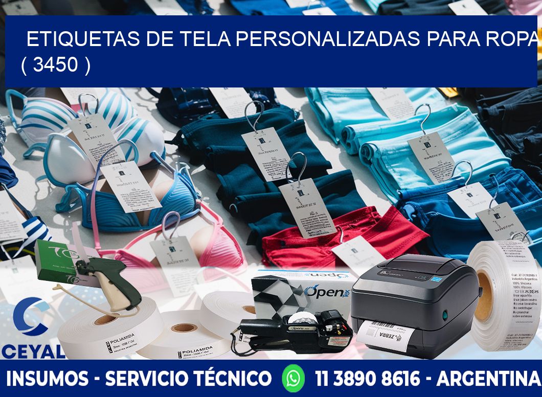 ETIQUETAS DE TELA PERSONALIZADAS PARA ROPA ( 3450 )