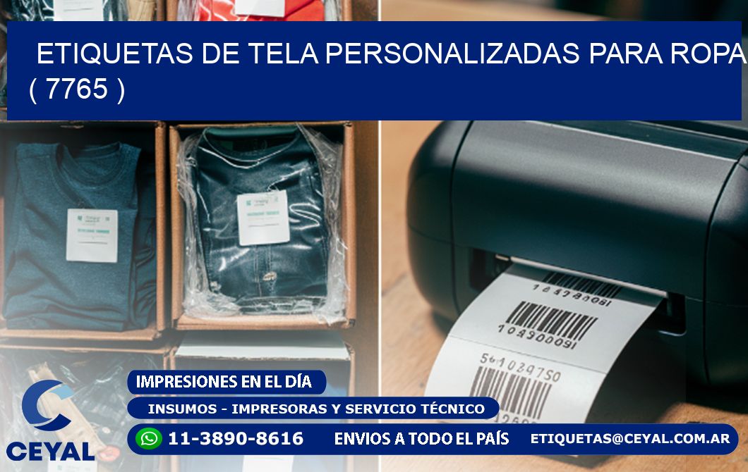 ETIQUETAS DE TELA PERSONALIZADAS PARA ROPA ( 7765 )