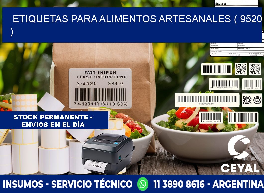 ETIQUETAS PARA ALIMENTOS ARTESANALES ( 9520 )