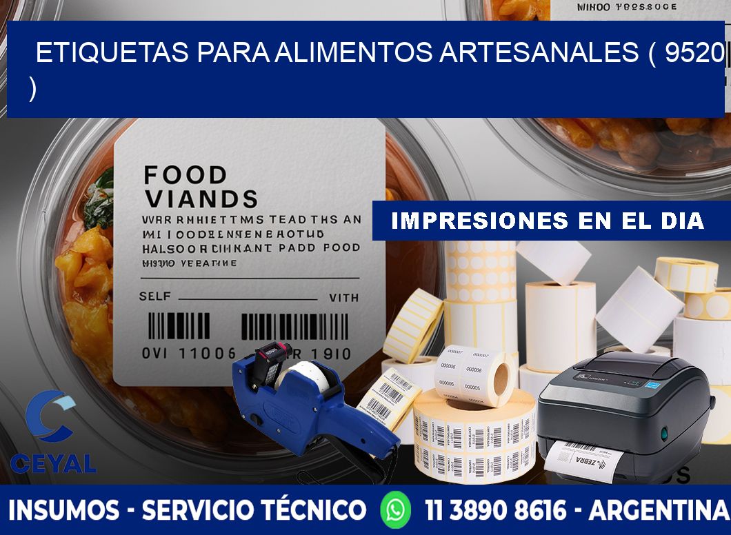 ETIQUETAS PARA ALIMENTOS ARTESANALES ( 9520 )