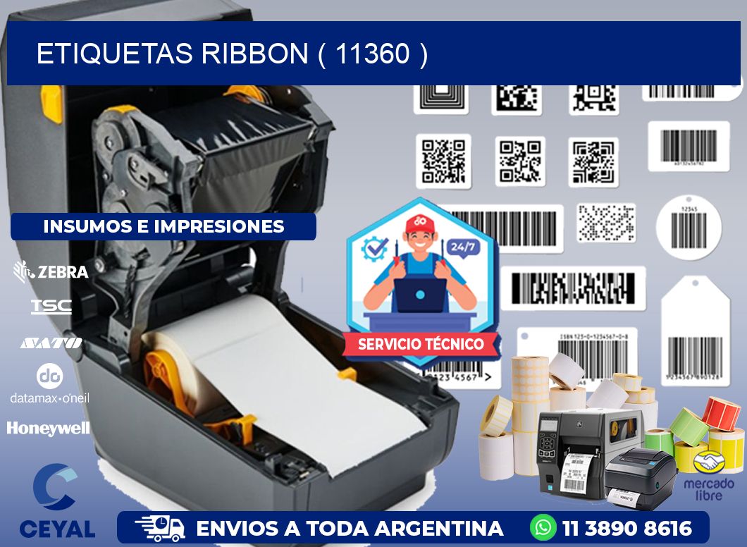 ETIQUETAS RIBBON ( 11360 )