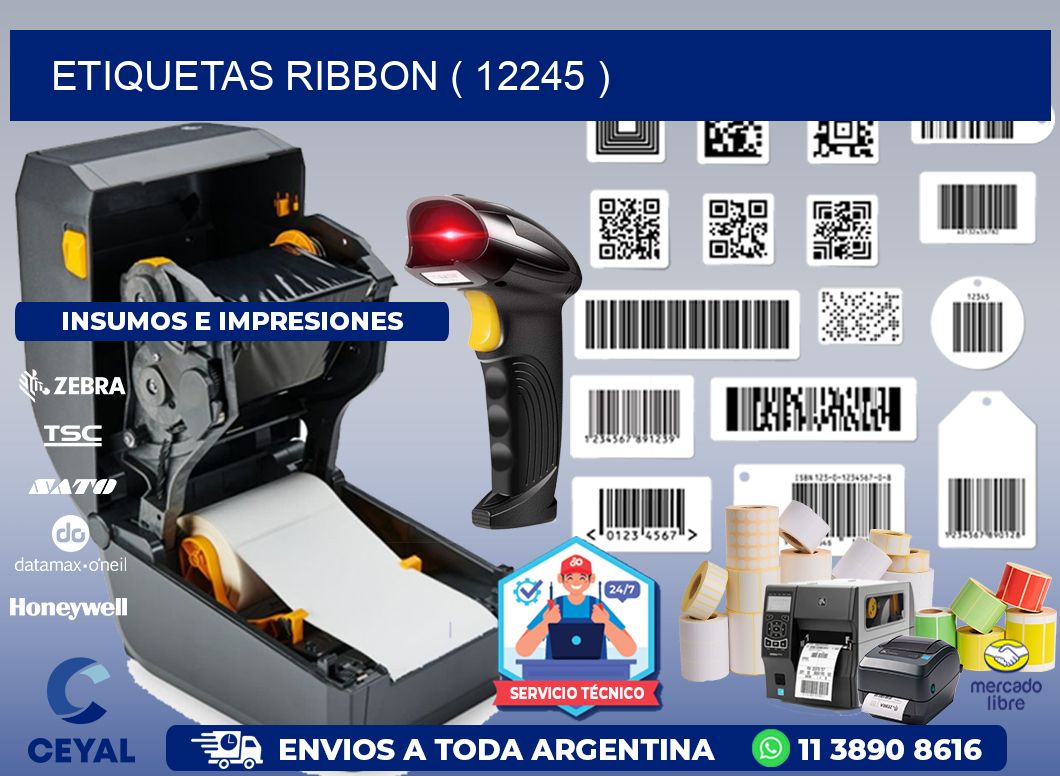 ETIQUETAS RIBBON ( 12245 )