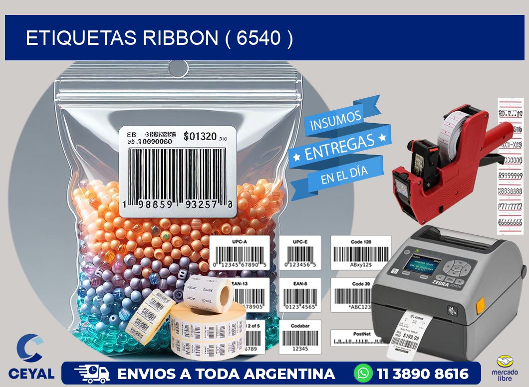 ETIQUETAS RIBBON ( 6540 )