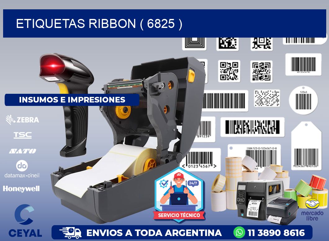 ETIQUETAS RIBBON ( 6825 )