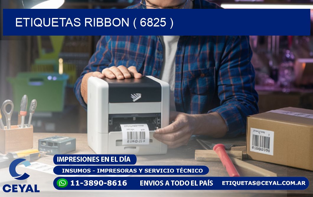 ETIQUETAS RIBBON ( 6825 )